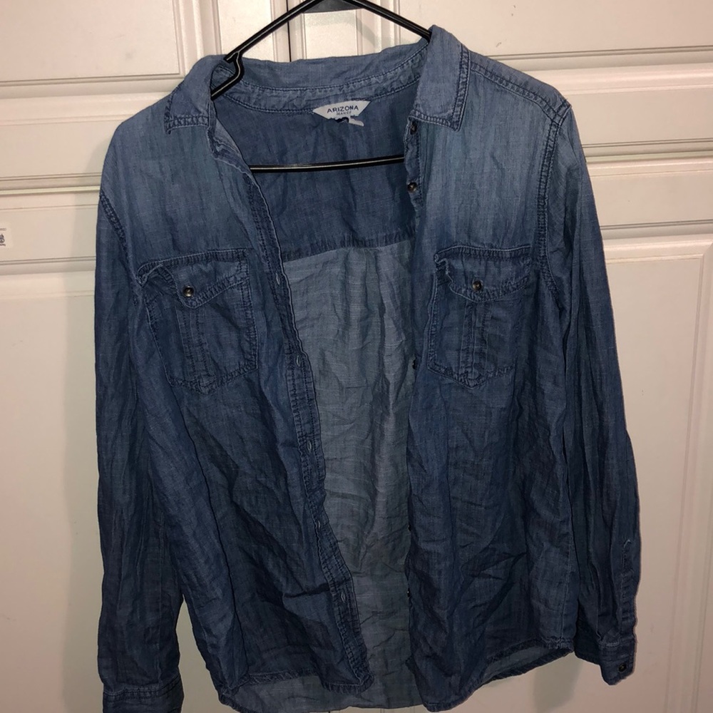 Button down denim shirt